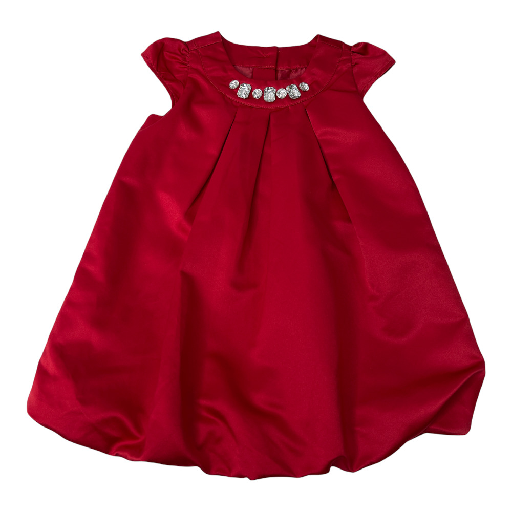 Gymboree Red Gemstone Bubble Dress SZ 12-18 months